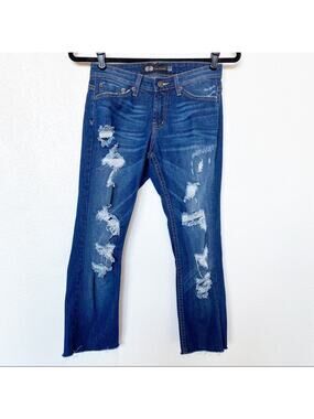 JET John Eshaya Distressed Cropped Denim Size 0